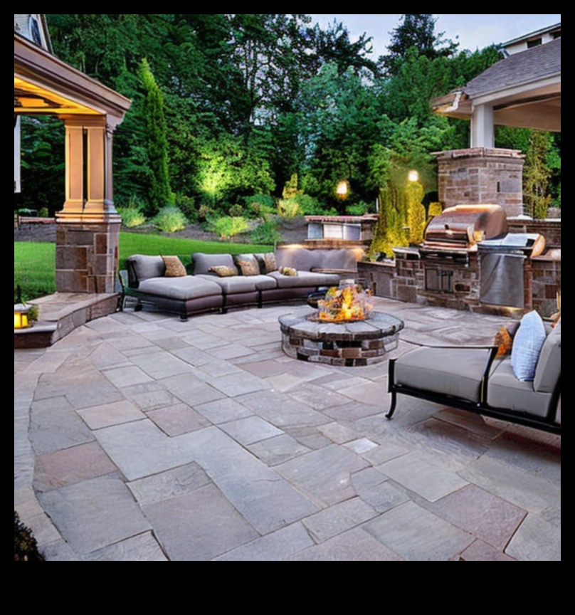 غرفة معيشة فاخرة في الهواء الطلق: قم بتحويل مساحتك باستخدام أثاث الحدائق